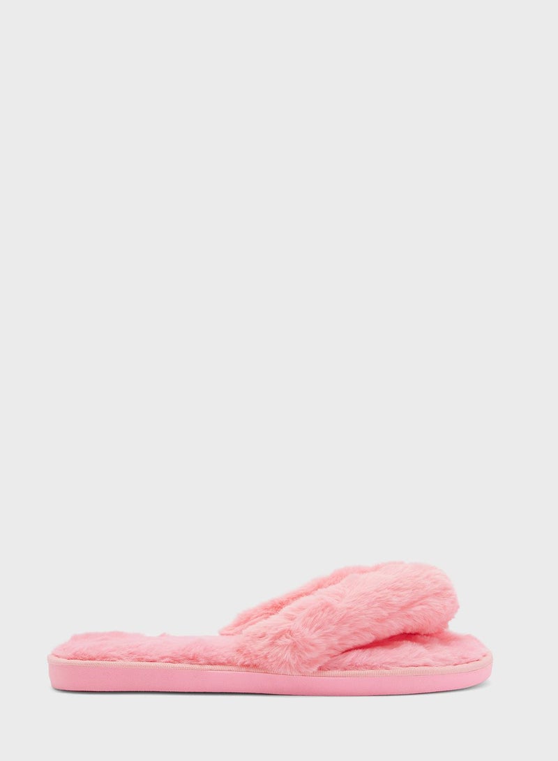 Fluffy Thong Slipper