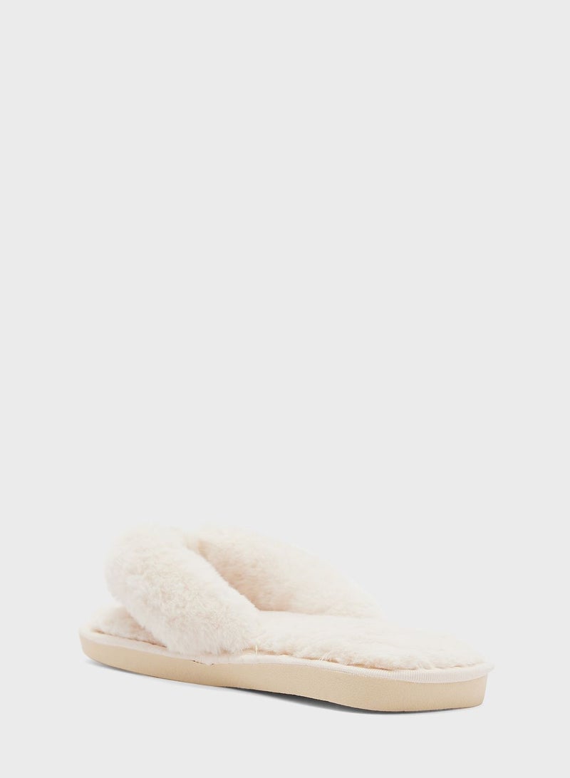 Fluffy Thong Slipper