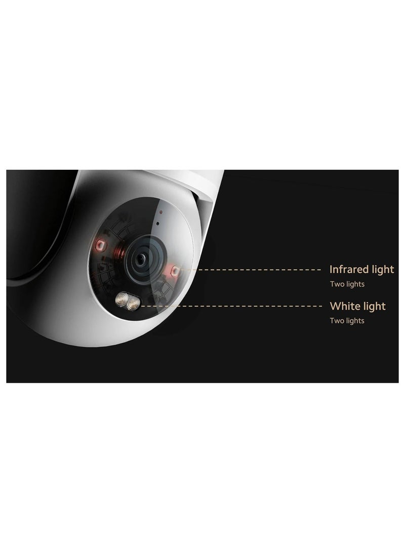 Outdoor Camera CW300 EU | 2.5K Ultra-Xlear Picture Quality 4MP | IP66 Water And Dust Resistant | AI Human Tracking | Two-Way Intercom | White