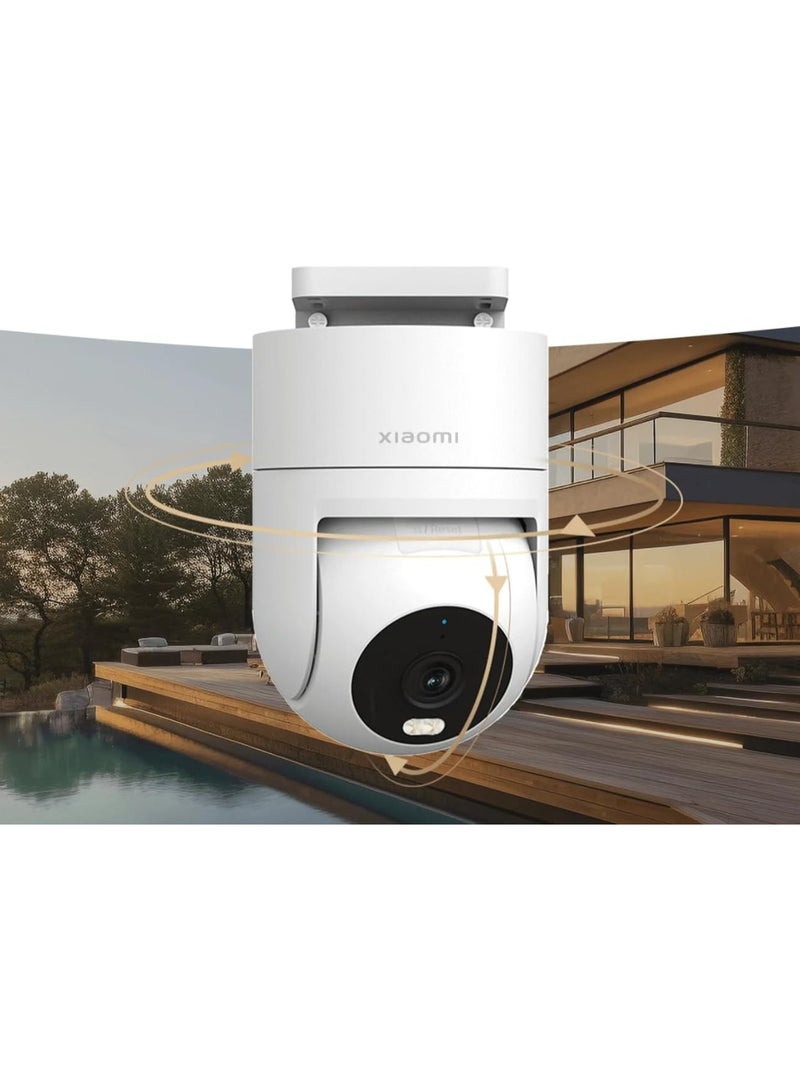 Outdoor Camera CW300 EU | 2.5K Ultra-Xlear Picture Quality 4MP | IP66 Water And Dust Resistant | AI Human Tracking | Two-Way Intercom | White