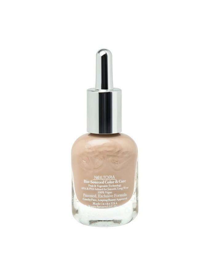 Plantbased Chip Free Nail Lacquer Non Toxic Biosourced Longlasting Strengthening Polish Mocho Loco (Medium Beige) 0.41Oz