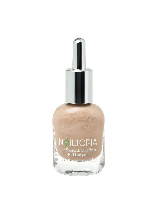 Plantbased Chip Free Nail Lacquer Non Toxic Biosourced Longlasting Strengthening Polish Mocho Loco (Medium Beige) 0.41Oz