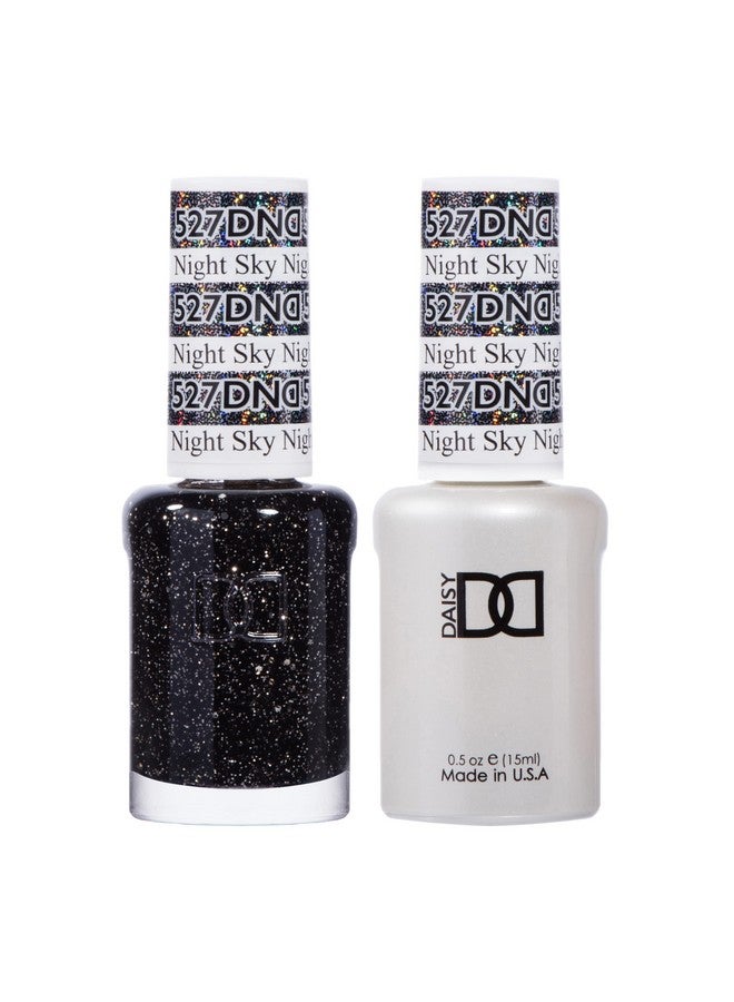 Dnd Gel Polish Set 1 Each Of Black Gel Polish And Black Nail Polish 527 Night Sky 0.5 Fl Oz