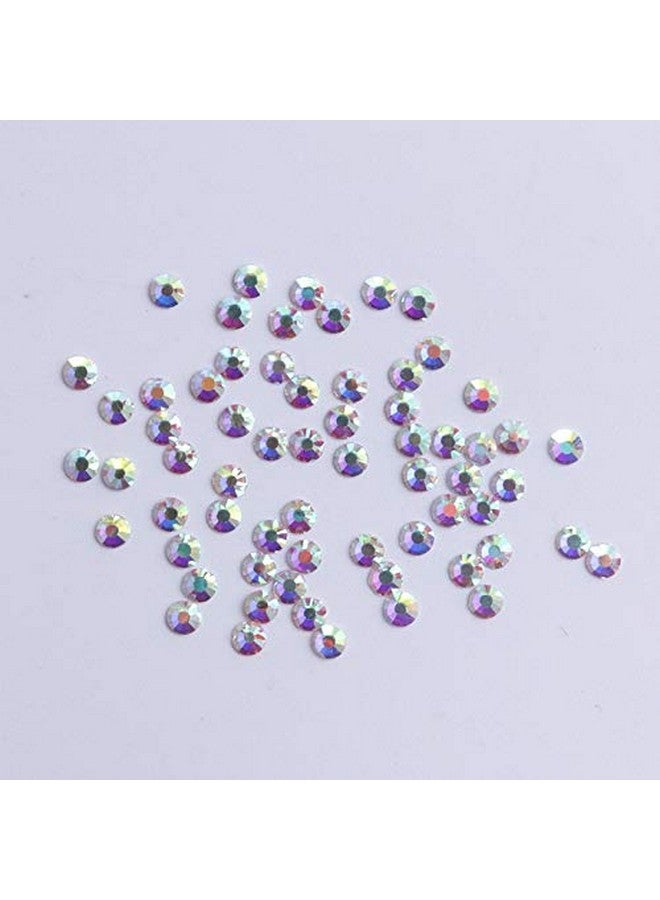 2880Pcs Ss10 Nail Crystals Ab Coating Nail Art Sparkly Round Flatback Rhinestones Nonselfadhesive Abs10