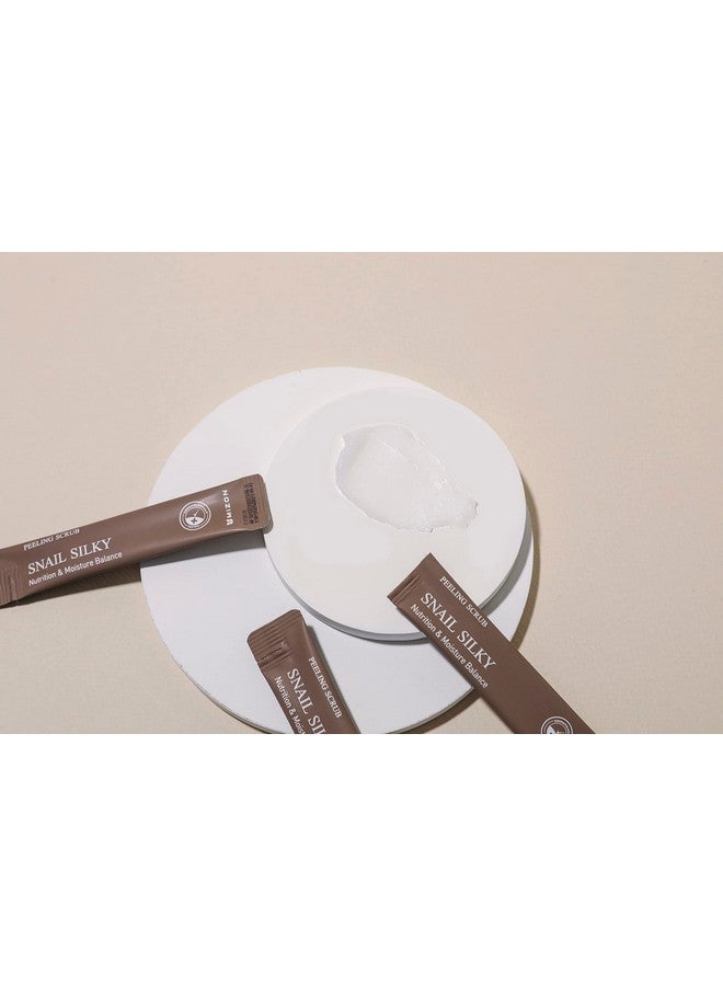 Peeling Scrubs With Snail Mucus Baking Powder And Ceramides Gentle Exfoliation And Nourishment. (40 Pouches / 7Oz)