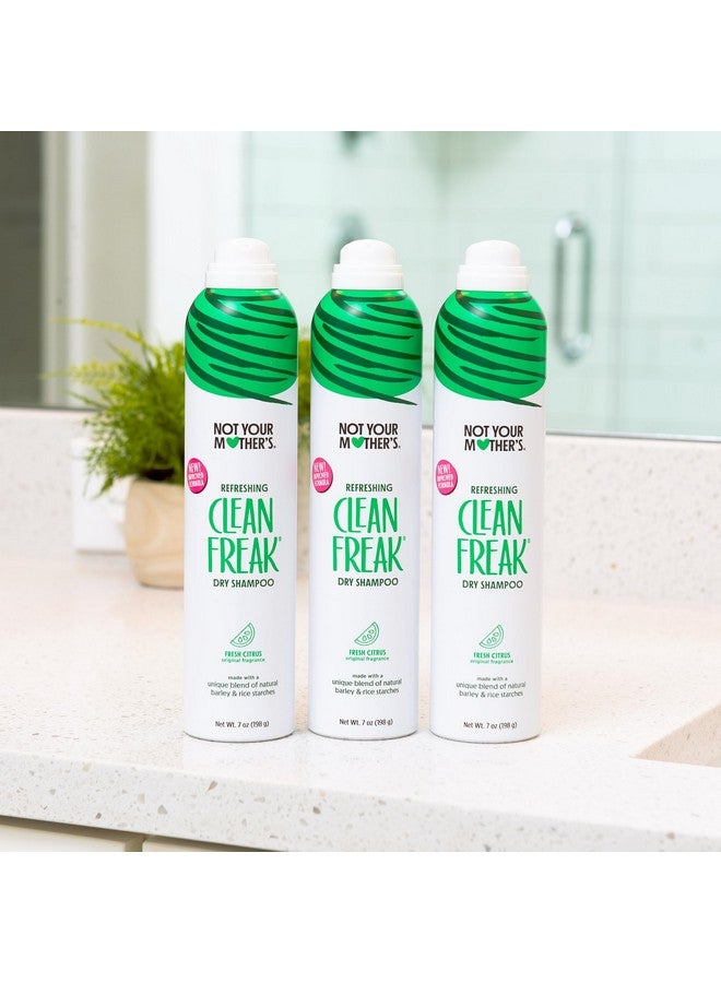 Clean Freak Refreshing Dry Shampoo (3Pack) 7 Oz Waterless Shampoo Instantly Refreshes Hair Between Washes Fresh Citrus Scent