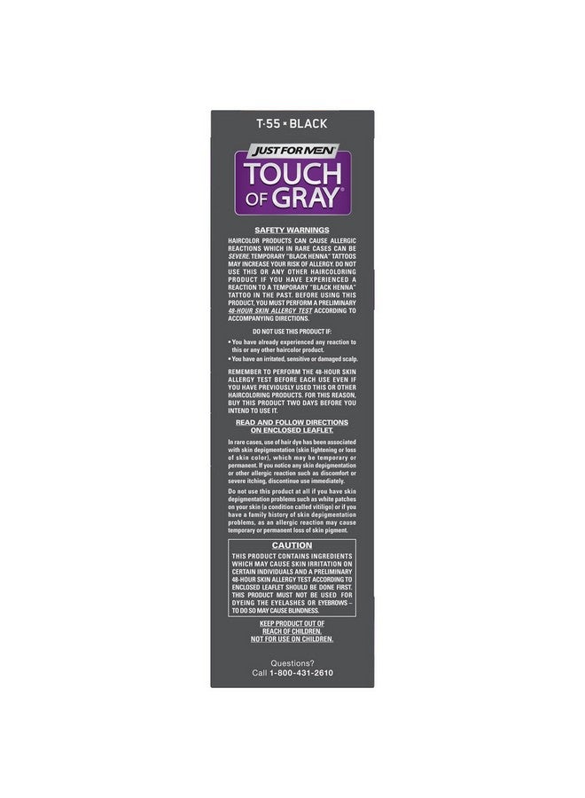 Touch Of Gray Men'S Hair Color Black