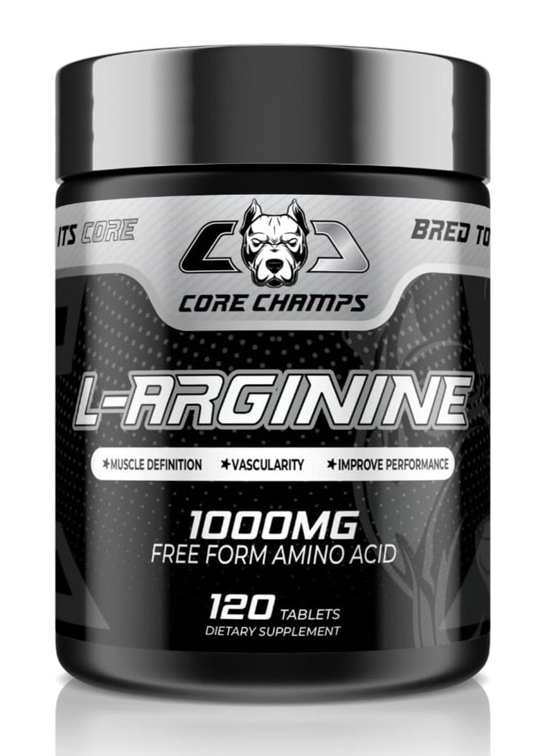 Core Champs L-Arginine 1000mg 120 Tablets