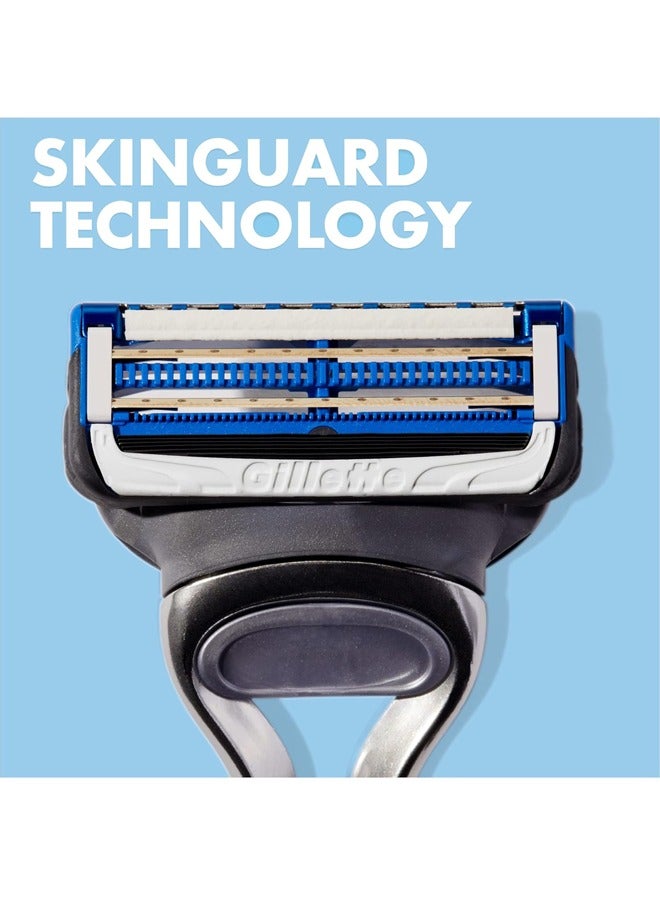 Skinguard Sensitive: Dual Lubrastrip Razor for Comfortable Shaving on Sensitive Skin 2+1