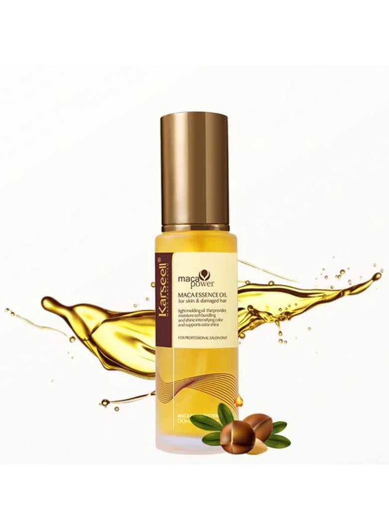 Moroccan Argan Oil for Hair Healing Cold Pressed Weightless Argan Oil Hair Serum for Dry Damaged Hair 50ml