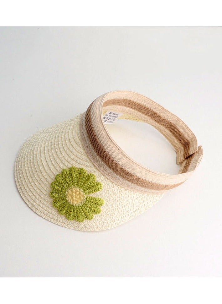 New Children's Breathable Headless Sunshade Knitted Hat