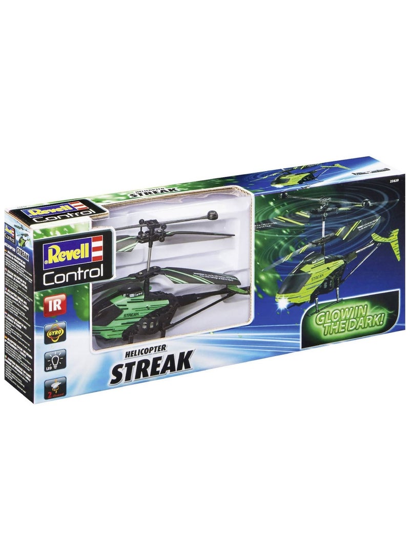 Revell Control Indoor Helicopter Glow Streak I Glow in The Dark