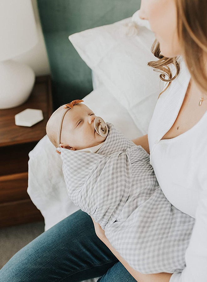 Deluxe Swaddle - Lavender Gingham