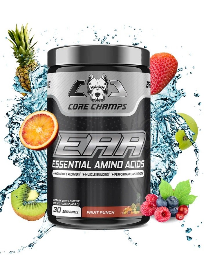 Core Champs EAA Essential Amino Acids Fruit Punch Flavor 405g 30 Serving