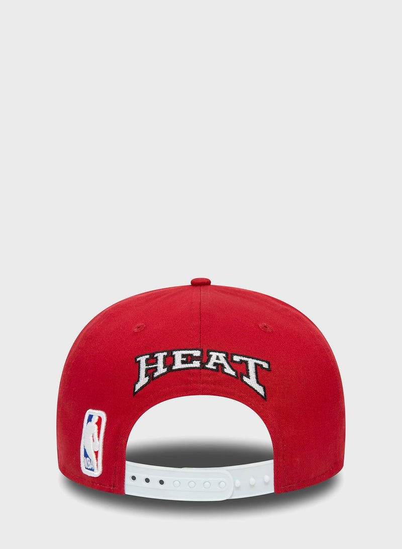 9Fifty Miami Heat Rear Logo Cap