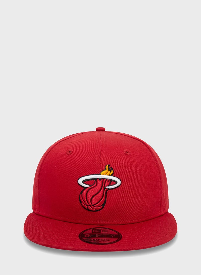 9Fifty Miami Heat Rear Logo Cap