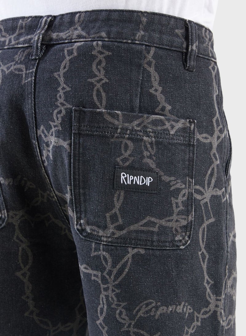 Wired Denim Pants