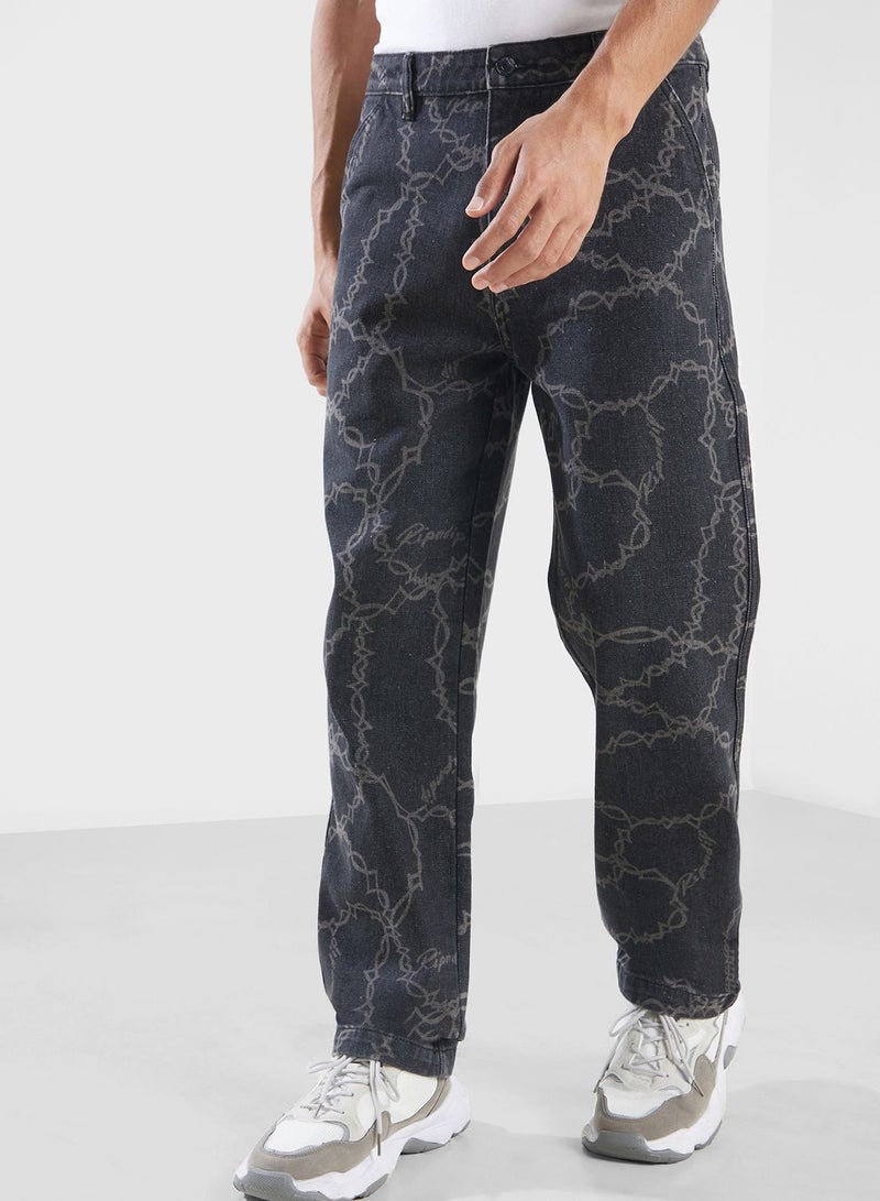 Wired Denim Pants