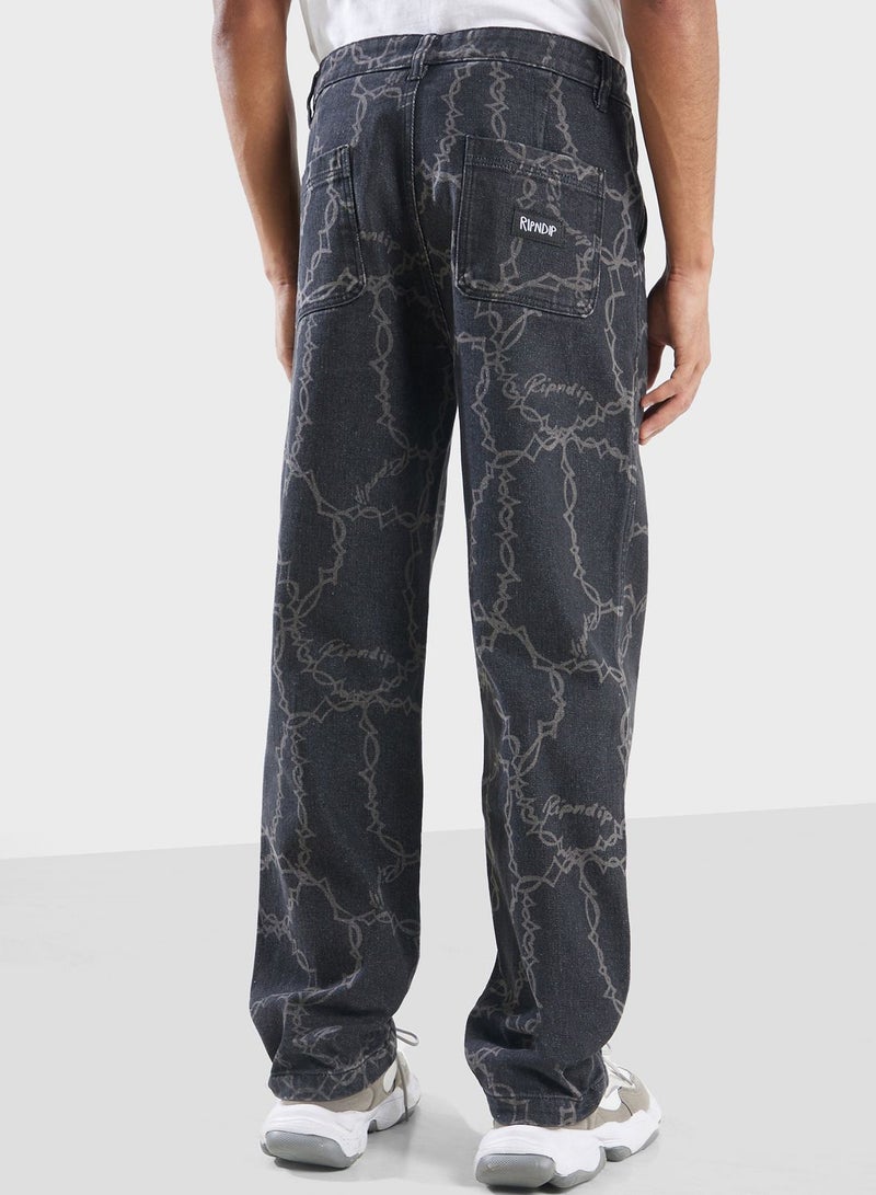 Wired Denim Pants