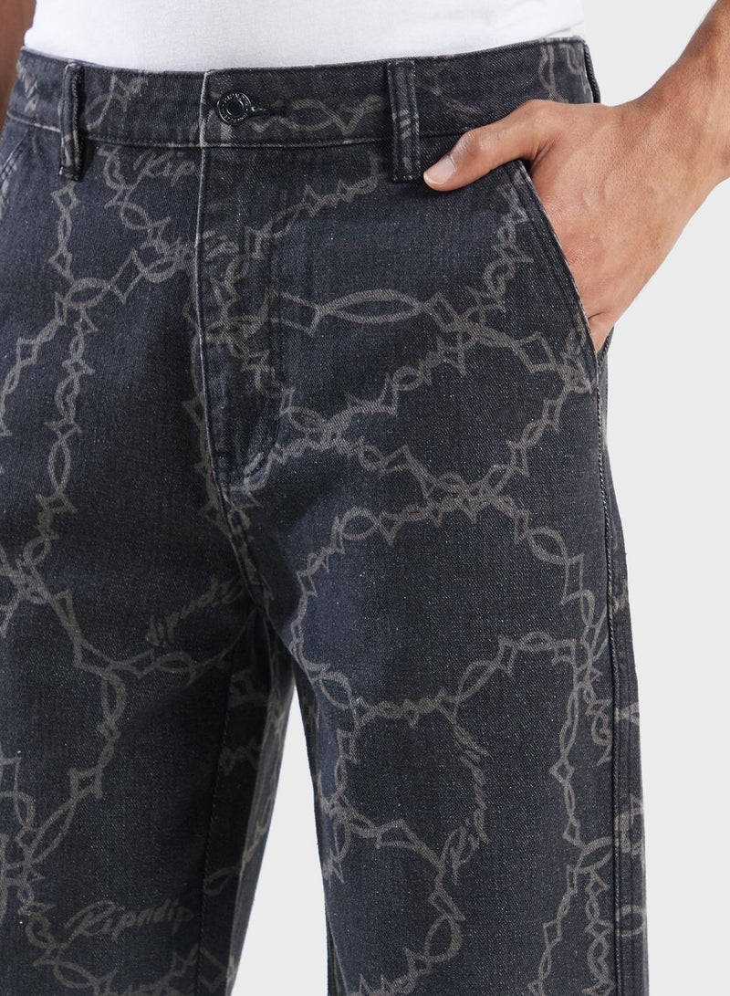 Wired Denim Pants