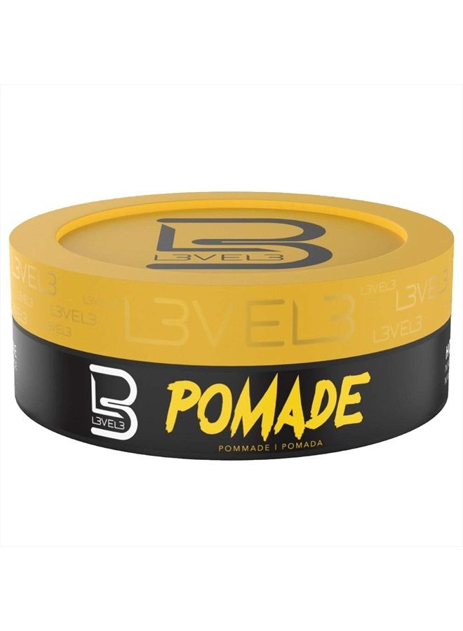 L3 Level 3 Pomade - Improves Hair Strength and Volume Long-Lasting Hold Infused with Keratin