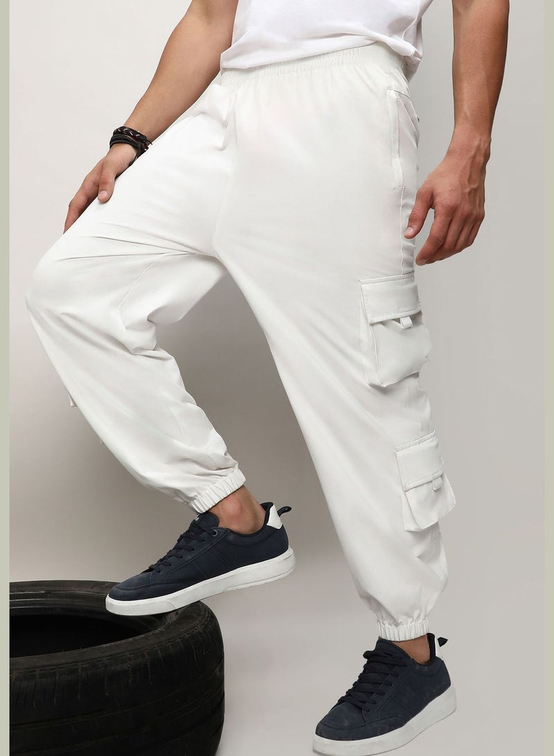 Solid Cargo Pant