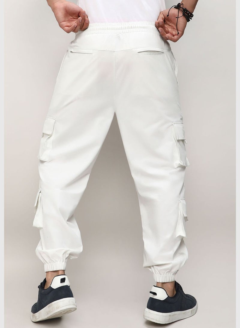 Solid Cargo Pant