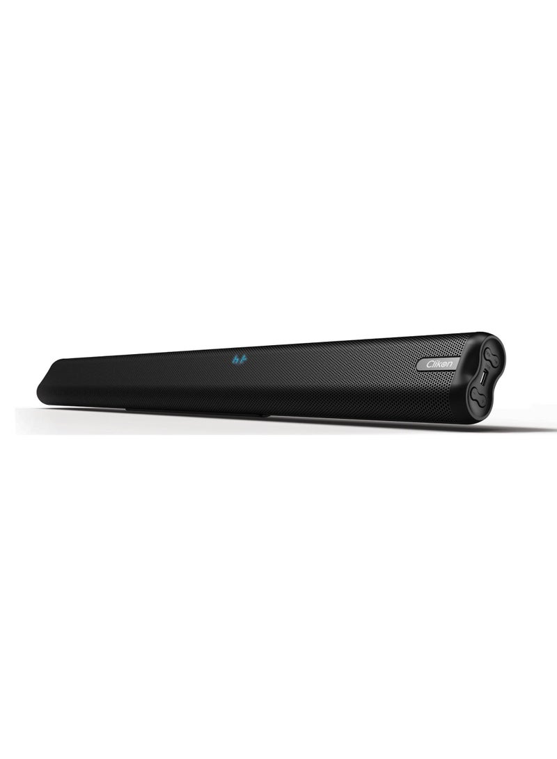 Clikon Beam Series Bluetooth Sound Bar with MP3 Player, Built-in USB Slots, 2 Years Warranty, 80 Watts, Black – CK855