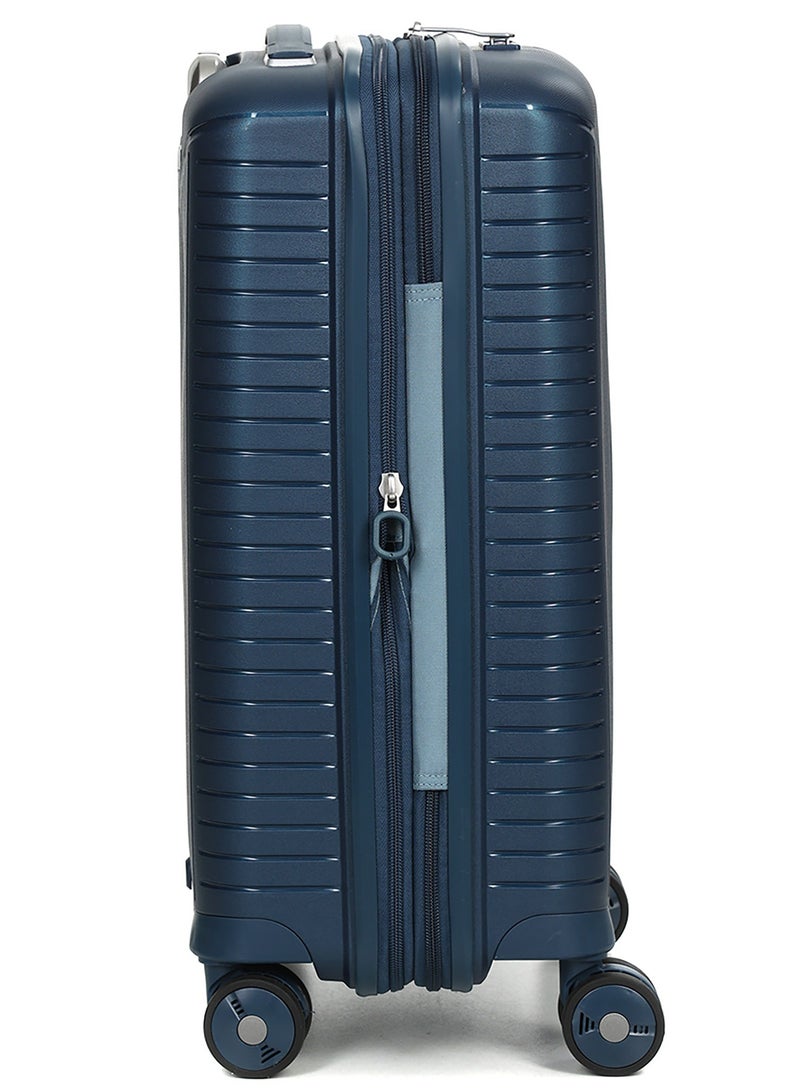 Evae Polypropylene Expandable Carry-on Suitcase Luggage Trolley, Carry-on 55 cm, Hardside