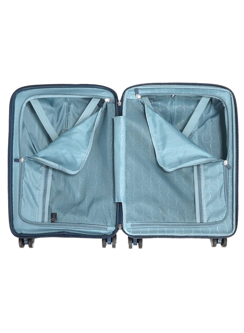 Evae Polypropylene Expandable Carry-on Suitcase Luggage Trolley, Carry-on 55 cm, Hardside