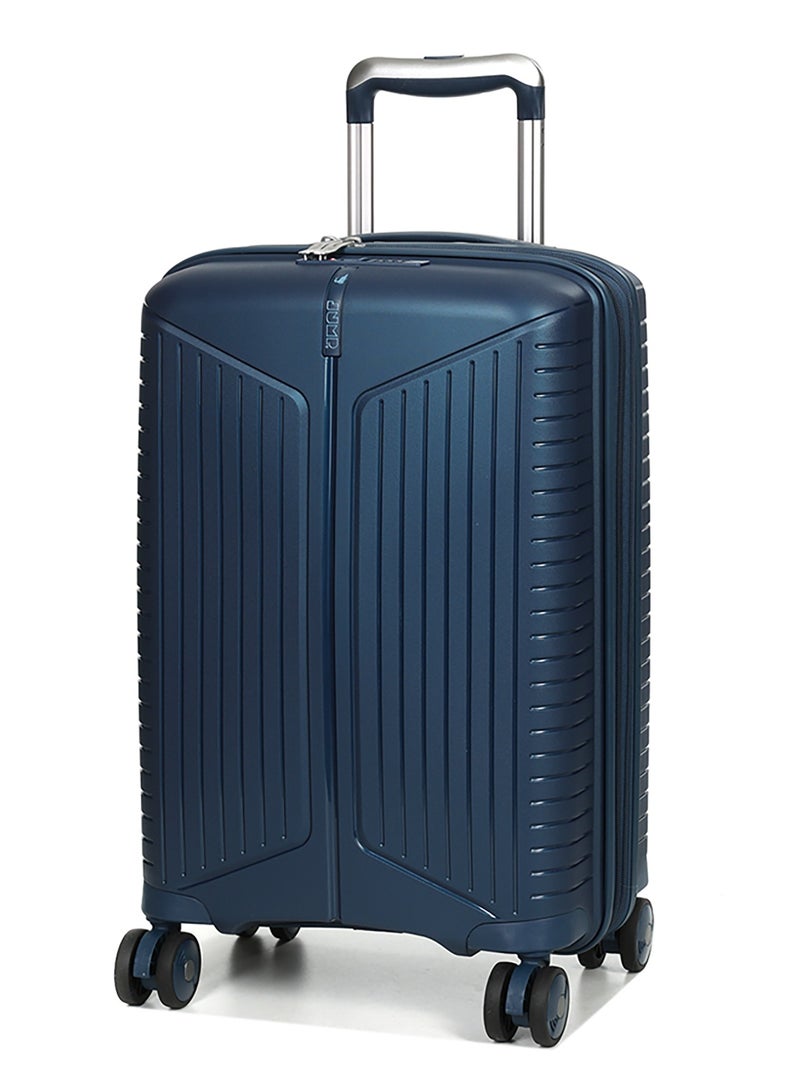 Evae Polypropylene Expandable Carry-on Suitcase Luggage Trolley, Carry-on 55 cm, Hardside