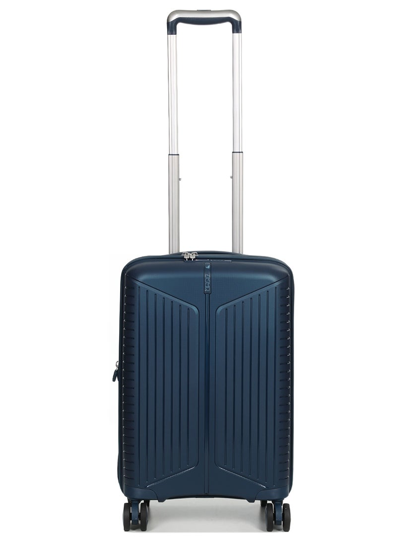Evae Polypropylene Expandable Carry-on Suitcase Luggage Trolley, Carry-on 55 cm, Hardside