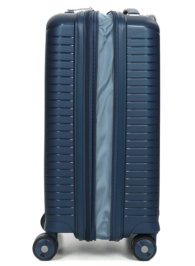 Evae Polypropylene Expandable Carry-on Suitcase Luggage Trolley, Carry-on 55 cm, Hardside