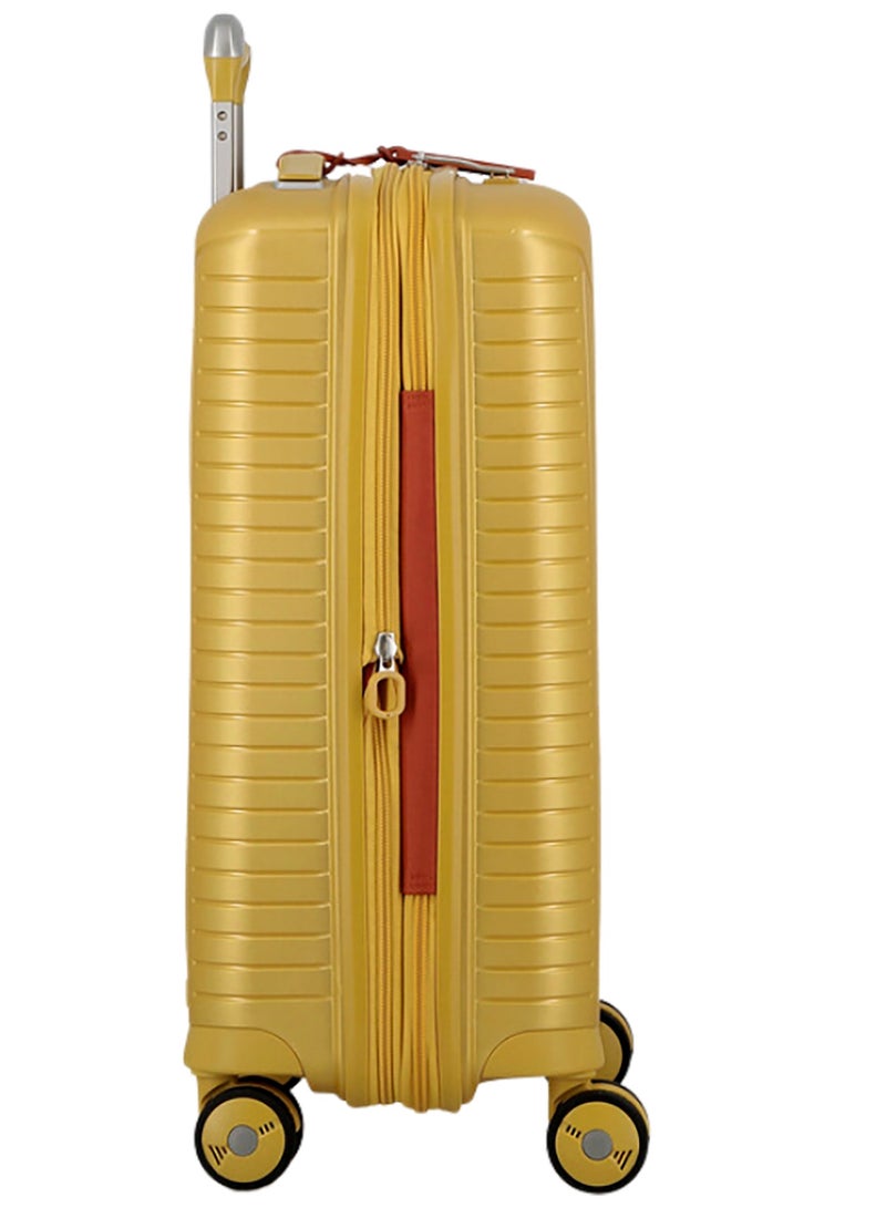 Evae Polypropylene Expandable Carry-on Suitcase Luggage Trolley, Carry-on 55 cm, Hardside