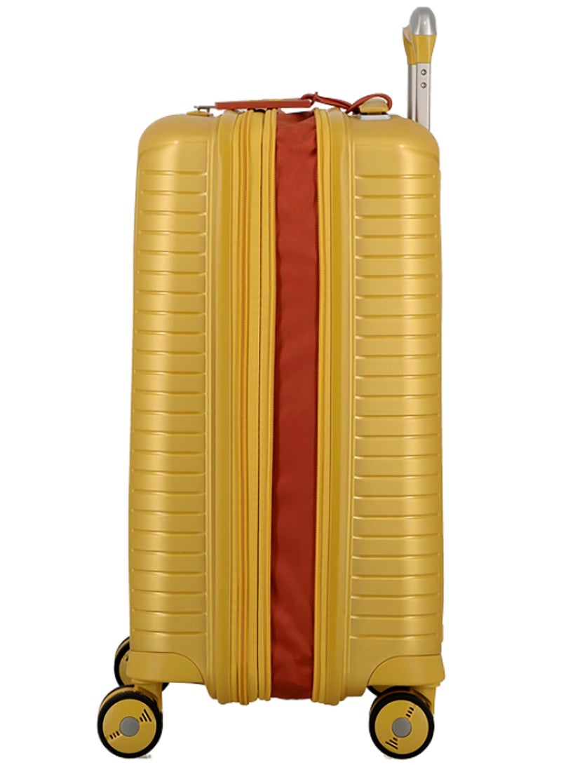 Evae Polypropylene Expandable Carry-on Suitcase Luggage Trolley, Carry-on 55 cm, Hardside