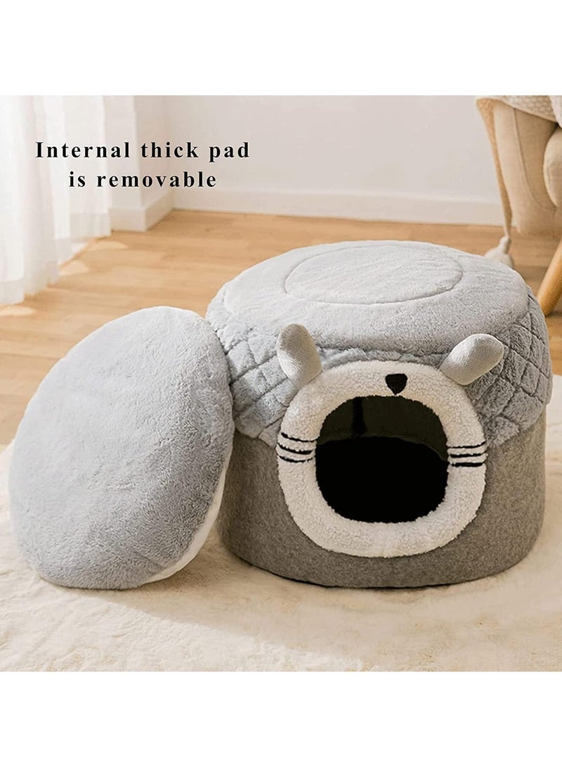 Cute Cat Tent House Cat Tent for Small Cat with Removable Cushion Pet Cat Bed House for Small Medium Pets Sleeping Indoor