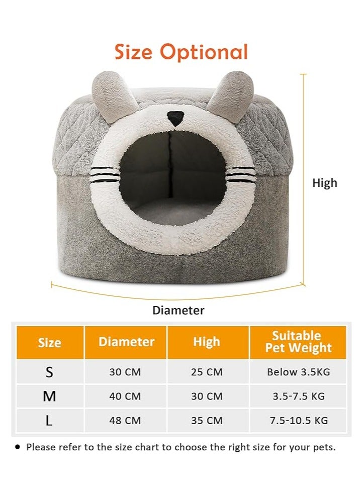 Cute Cat Tent House Cat Tent for Small Cat with Removable Cushion Pet Cat Bed House for Small Medium Pets Sleeping Indoor