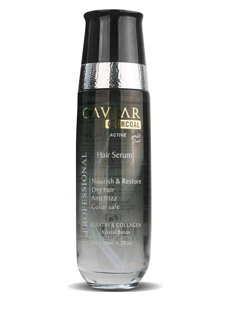 Caviar Charcoal Active Keratin & Collagen Hair Serum 120ml