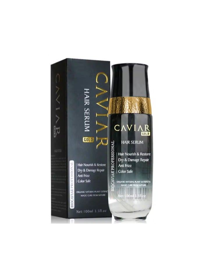 Caviar Gold Biocaviar Professional Hair Serum for Hair Nourish and Restore Dry and Damage Hair 120ml