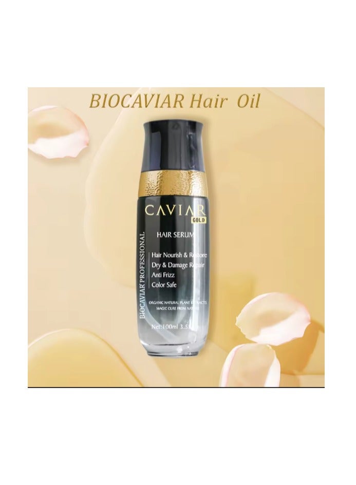 Caviar Gold Biocaviar Professional Hair Serum for Hair Nourish and Restore Dry and Damage Hair 120ml