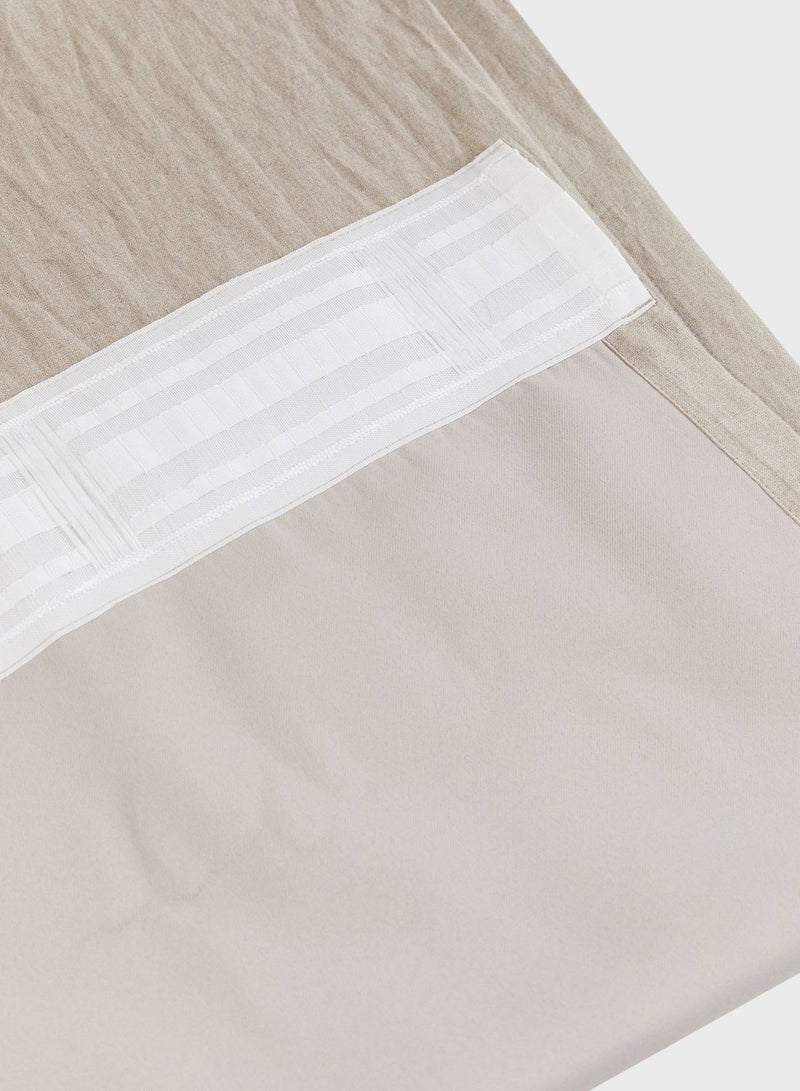 2-Pack Linen Blackout Curtain Lengths