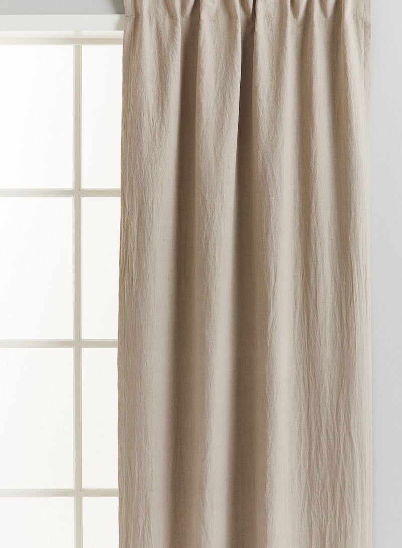 2-Pack Linen Blackout Curtain Lengths
