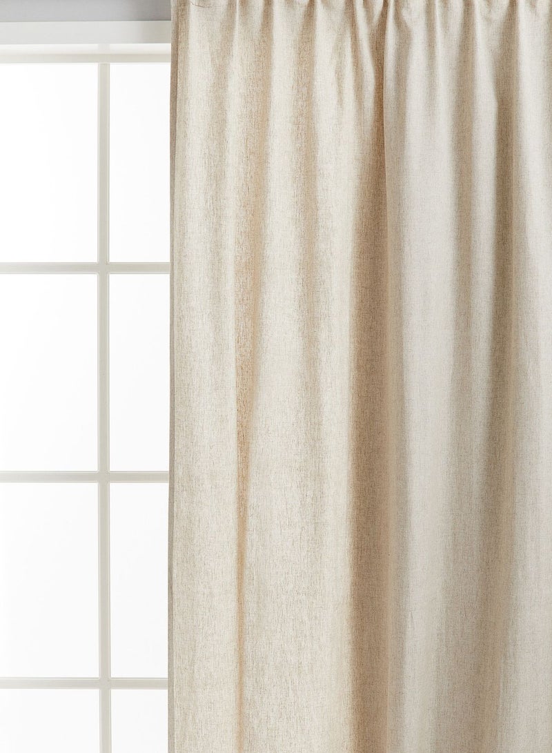 1-Pack Wide Lyocell-Blend Curtain Length