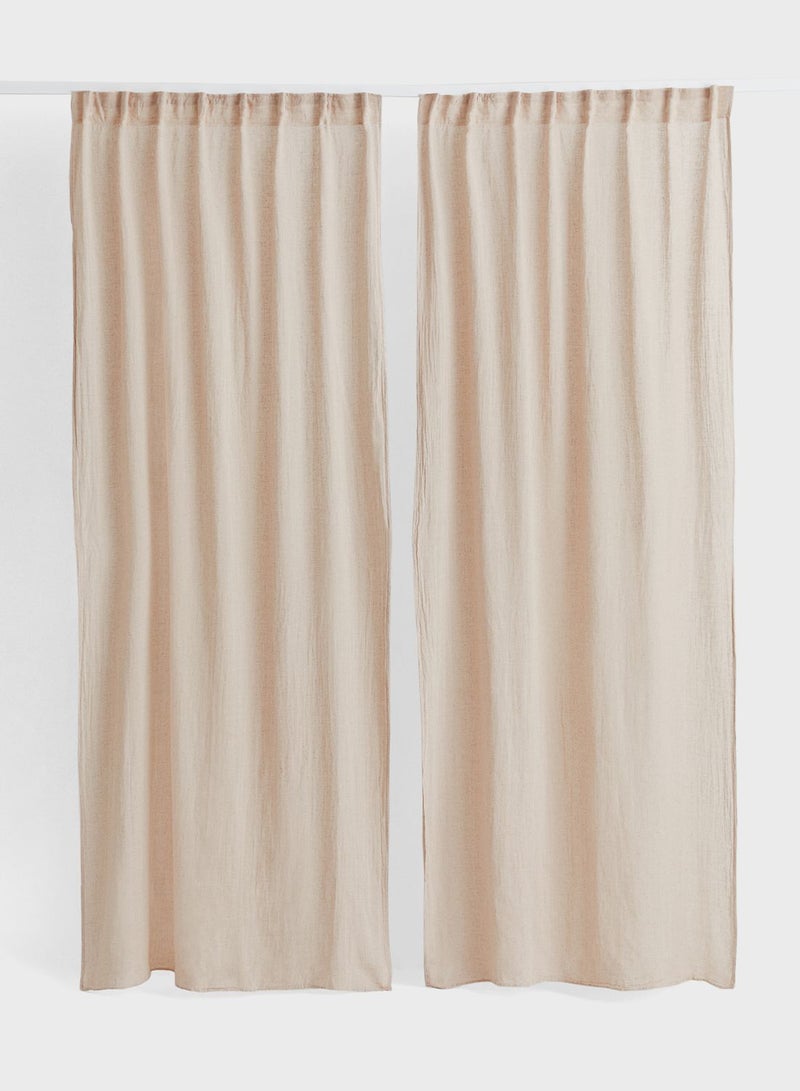 2-Pack Multiway Linen-Blend Curtains
