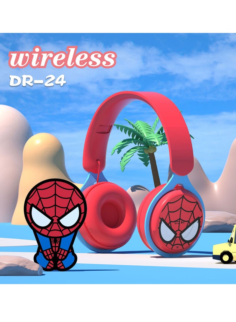 Marvel Spider-Man Headset Wireless Bluetooth Headset Gaming Headset Foldable Support FM Computer Mobile Phone Music Stereo Headset