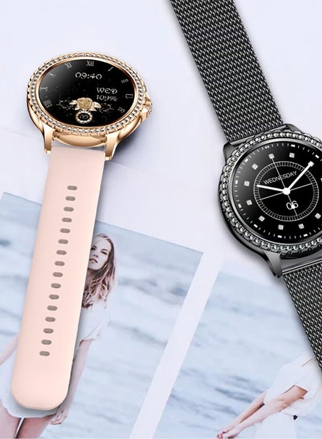 Women's Smartwatch Universal For Android And IOS Systems, With Bluetooth Fitness Heart Rate Monitoring, 1.32