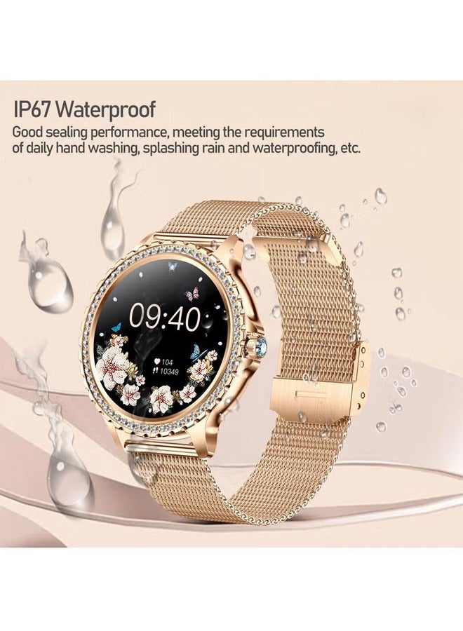 Women's Smartwatch Universal For Android And IOS Systems, With Bluetooth Fitness Heart Rate Monitoring, 1.32