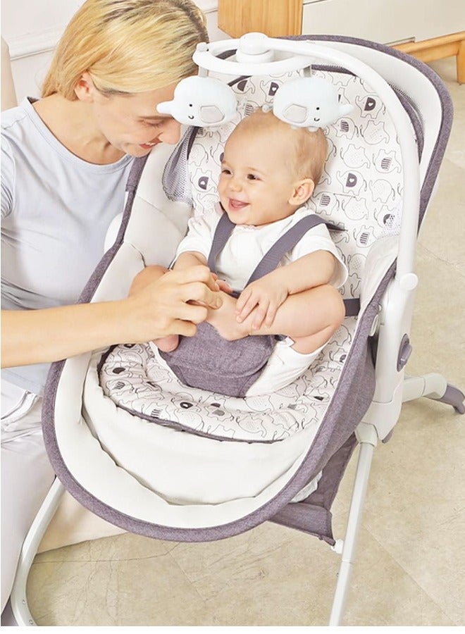 Baby Rocker Baby Electric Bouncer Toddler Bassinet Three Gear Adjustment Infant Rocking Bouncer Suitable for Newborns Baby