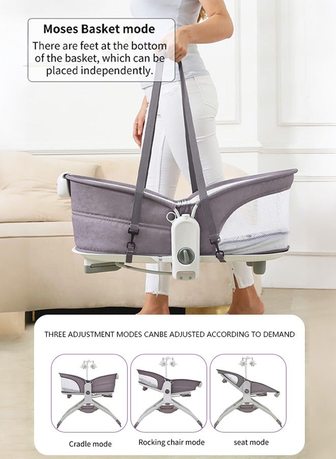 Baby Rocker Baby Electric Bouncer Toddler Bassinet Three Gear Adjustment Infant Rocking Bouncer Suitable for Newborns Baby