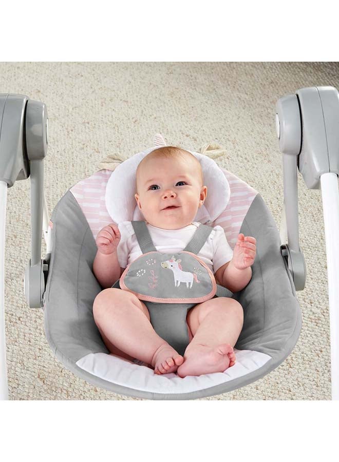 Comfort 2 Go Portable Swing - Flora the Unicorn